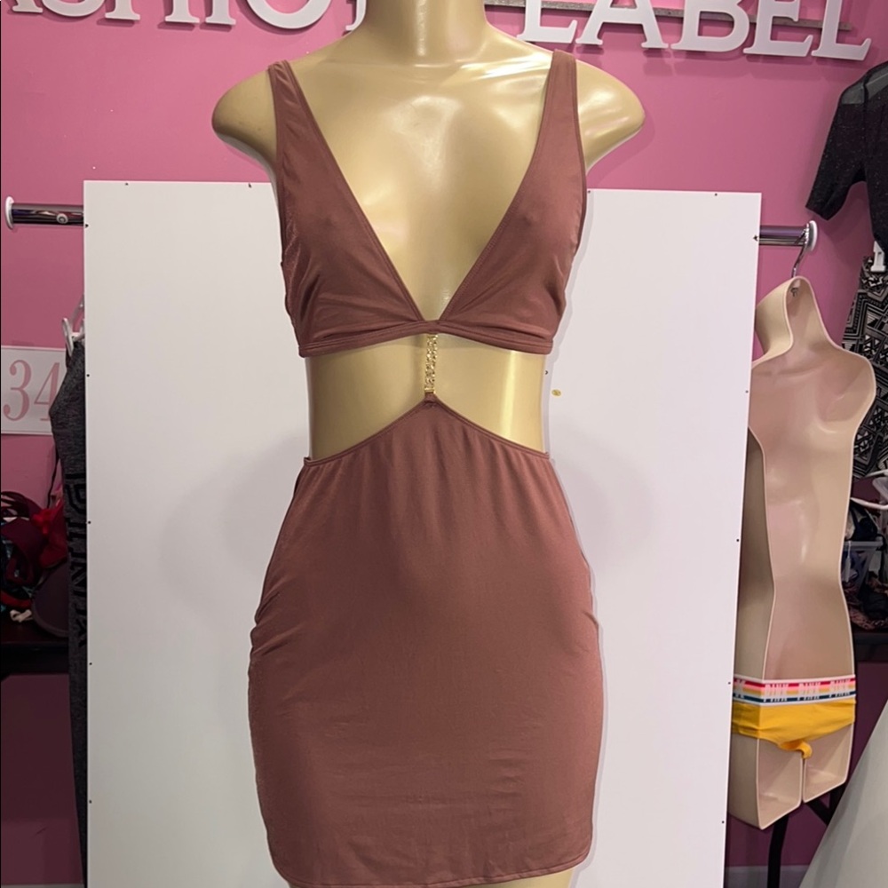Victoria secrete‎  Elegant Mauve Cut-Out Dress